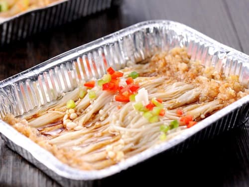 汤阴锡纸烤金针菇